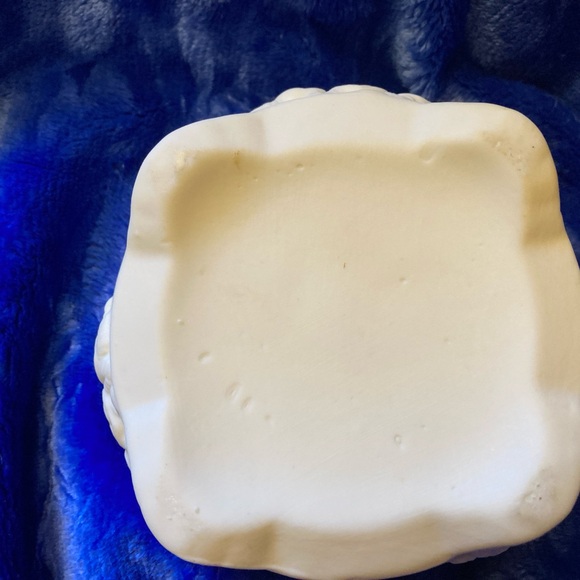 Vintage Angel Wings Ceramic Trinket Box by Hermitage Pottery Jewelry Box - Picture 5 of 7